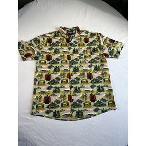Star Wars Return of the Jedi 40th Anniversary Shirt Mens Culture Fly M Button Up